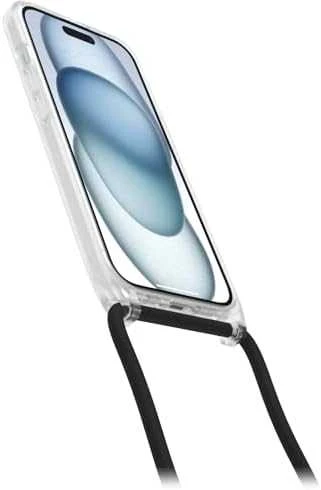 Telefono Dėklas - OtterBox React Necklace MagSafe iPhone 15 Juodas