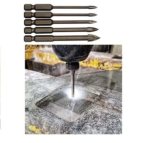 Grąžtas Bosch HEX-9 kietos keramikos 6 mm mišinys: 3xHEX-9 ir 2xCYL-3