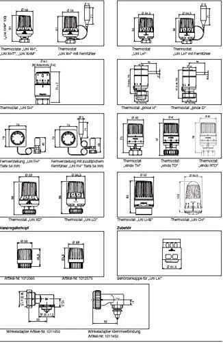 Oventrop Termostatas Uni LH, 7-28 C, 0* 1-5, su skysčio jutikliu, baltas