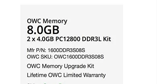 RAM Nešiojamojo kompiuterio atmintis OWC SODIMM, DDR3L, 8 GB, 1600 MHz, CL11 (OWC1600DDR3S08S)