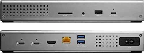 OWC Thunderbolt Go priekinių ir galinių jungčių išdėstymas
