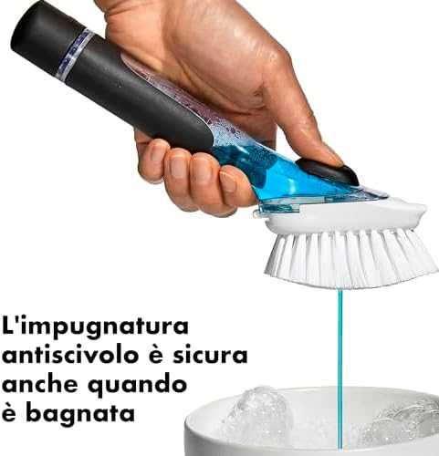 Oxo Good Grips indų šepetys su dozatoriumi