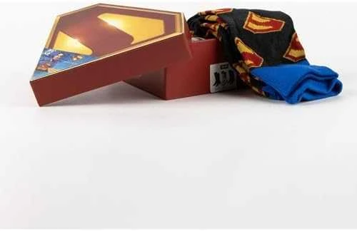Kelioninis CERDÁ DC Comics Supermeno rinkinys, 3 suaugusiųjų kojinės