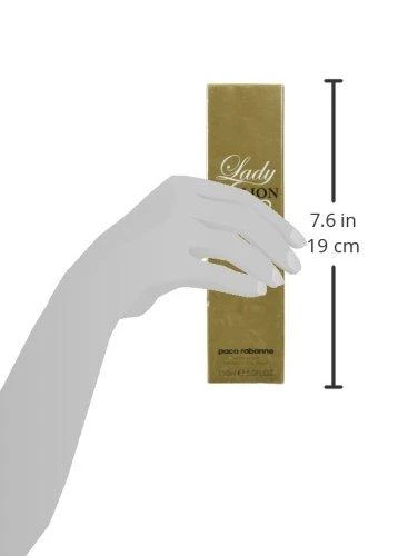 Paco Rabanne Lady Million kvepalų dėžutės dydis