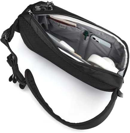Pacsafe +Vibe 325 sling pack JET Juodas