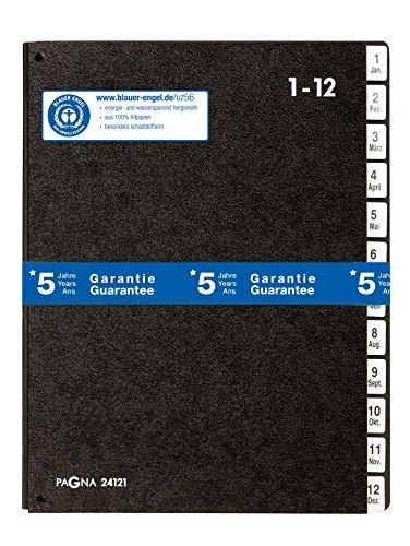 Laikiklis Pagna Teczka Pultordner Classic 12 Fächer 1-12/Jan-Dez juodas