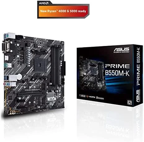 Pagrindinė plokštė ASUS AMD B550 / SAM4 / MicroATX / 2xPCI-Express 3.0 1x / 2xM.2 / 1xPCI-Express 4.0 16x / Memory DDR4 / Atminties lizdai 4 / 1x15pin D-sub / 1xDVI / 1xHDMI / 6xUSB 3.2 / 1xPS/2 / 1xRJ45 / 3xAudio port