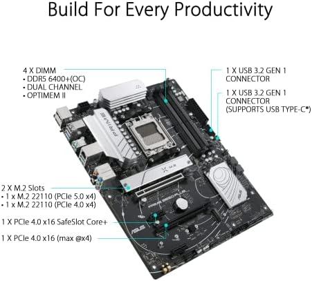 Pagrindinė plokštė ASUS AMD B650 / SAM5 / ATX / Memory DDR5 / Atminties lizdai 4 / 2xPCI-Express 4.0 1x / 2xPCI-Express 4.0 16x / 2xM.2 / 1xHDMI / 1xDisplayPort / 2xUSB 2.0 / 5xUSB 3.2 / 1xUSB-C / 1xOptical S/PDIF / 1xRJ45 / 5xAudio port