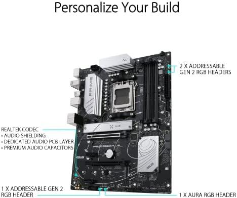 Pagrindinė plokštė ASUS AMD B650 / SAM5 / ATX / Memory DDR5 / Atminties lizdai 4 / 2xPCI-Express 4.0 1x / 2xPCI-Express 4.0 16x / 2xM.2 / 1xHDMI / 1xDisplayPort / 2xUSB 2.0 / 5xUSB 3.2 / 1xUSB-C / 1xOptical S/PDIF / 1xRJ45 / 5xAudio port