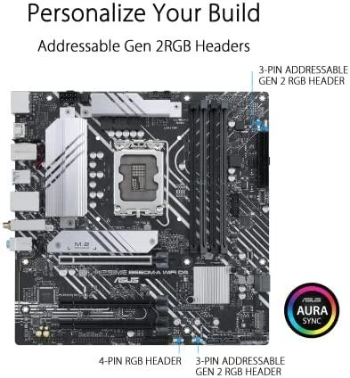 Pagrindinė plokštė ASUS Intel B660 / LGA1700 / MicroATX / Memory DDR4 / Atminties lizdai 4 / 1xPCI-Express 3.0 1x / 1xPCI-Express 3.0 4x / 1xPCI-Express 4.0 16x / 2xM.2 / 2xHDMI / 1xDisplayPort / 2xAudio-In / 1xAudio-Out / 4xUSB 2.0 / 2xUSB 3.2 / 1xPS/2 / 1xRJ45 / PRIMEB660M-AWIFID4