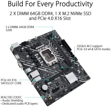 Pagrindinė plokštė Asus | PRIME H610M-K D4 | Procesorių šeima Intel | Procesoriaus lizdas LGA1700 | DDR4 DIMM | Atminties lizdai 2 | Palaikomos standžiojo disko sąsajos SATA, M.2 | SATA jungčių skaičius 4 | Mikroschemų rinkinys Intel H610 | mATX