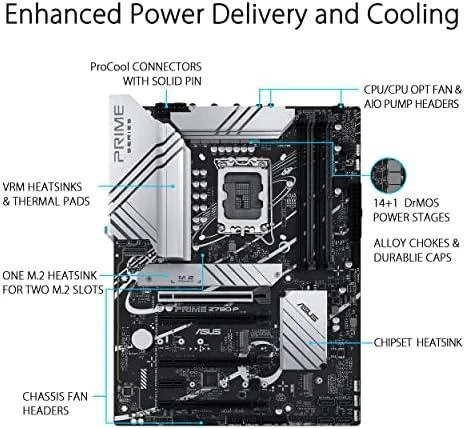 Pagrindinė plokštė ASUS Intel Z790/LGA1700/ATX/Memory DDR5/Atminties lizdai 4/1xPCI-Express 3.0 1x/3xPCI-Express 4.0 16x/1xPCI-Express 5.0 16x/3xM.2/1xHDMI/1xDisplayPort/4xUSB 2.0/3xUSB 3.2/1xUSB-C/1xPS/2/1xRJ45/3xAudio port