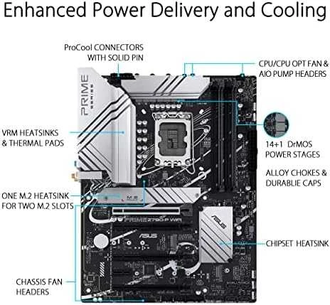 Pagrindinė plokštė ASUS PRIME Z790-P WIFI, LGA 1700, ATX, DDR5