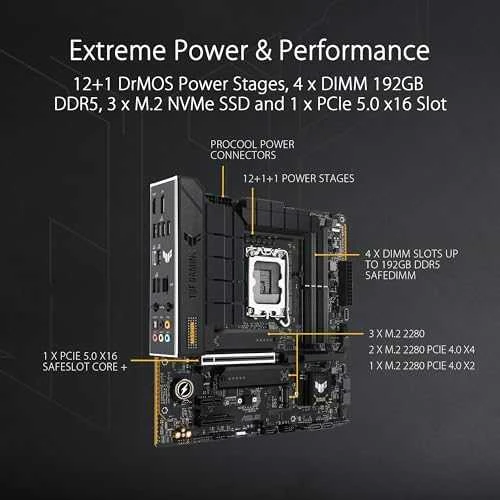 Pagrindinė plokštė ASUS TUF Gaming B760M-PLUS WIFI II