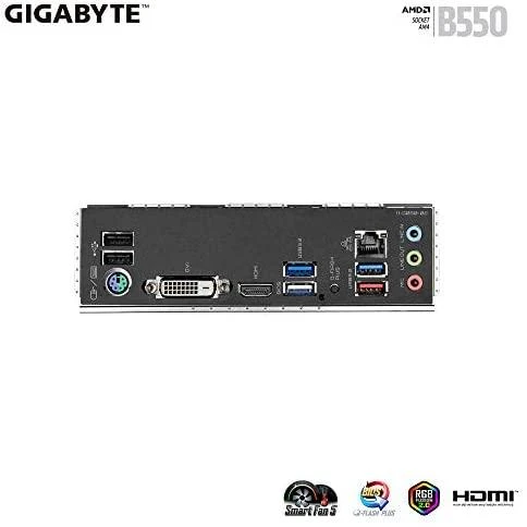 Pagrindinė plokštė GIGABYTE/AMD B550/AM4/ATX/Memory DDR4/Atminties lizdai 4/3xPCI-Express 3.0 1x/1xPCI-Express 3.0 2x/1xPCI-Express 4.0 16x/2xM.2/1xDVI-D/1xHDMI/2xAudio-In/1xAudio-Out/2xUSB 2.0/4xUSB 3.2/1xPS/2/1xRJ45