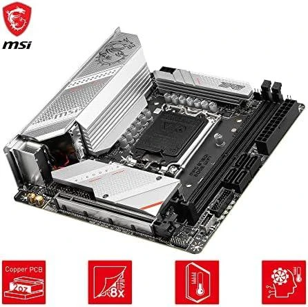 Pagrindinė plokštė MSI | MPG B760I EDGE WIFI | Procesorių šeima Intel | Procesoriaus lizdas LGA1700 | DDR5 DIMM | Atminties lizdai 2 | Palaikomos standžiojo disko sąsajos SATA, M.2 | SATA jungčių skaičius 4 | Mikroschemų rinkinys Intel B760 | Mini-ITX
