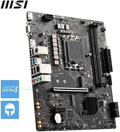 Pagrindinė plokštė MSI | PRO H610M-G | Procesorių šeima Intel | Procesoriaus lizdas LGA1700 | DDR5 | Palaikomos standžiojo disko sąsajos SATA, M.2 | SATA jungčių skaičius 4