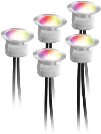 Išmanusis terasos žibintų pailginimo rinkinys DELTACO SMART HOME šilta balta šviesa ir RGB, sidabrinis / SH-DLEX01
