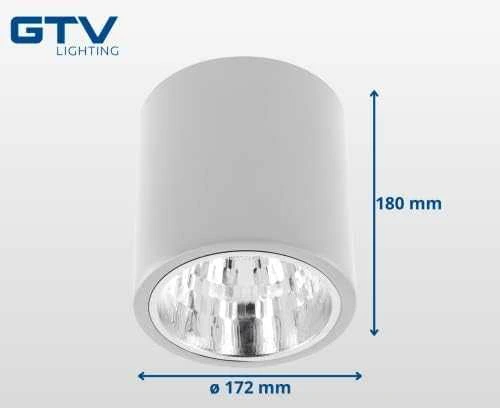 GTV Lubinis šviestuvas DRAGO, maks. 60W, E27, AC220-240V, 50-60Hz, IP20, 172*180mm, baltas