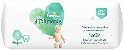 Pampers Harmonie, 4 Dydis, 28 Sauskelnės, 9-14kg