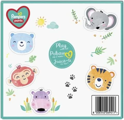 Sauskelnės - kelnaitės Pampers Pants 3 Dydis,  6-11kg, 128vnt.