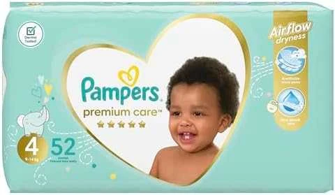 Pampers Sauskelnės Premium Care 4 52 vnt