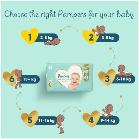 Pampers Sauskelnės Premium Care 4 52 vnt