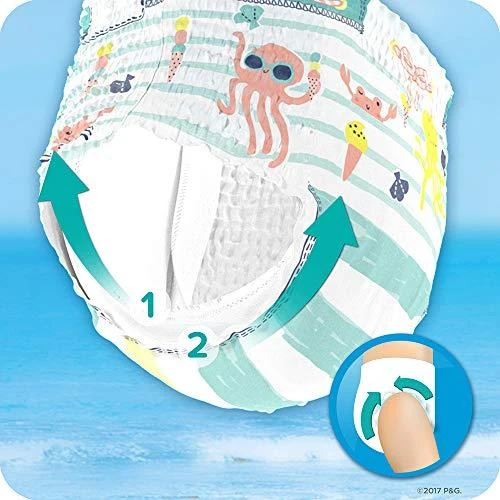 Sauskelnės-Kelnaitės PAMPERS Pants Splashers, 5 dydis 14+ kg, 10 vnt.
