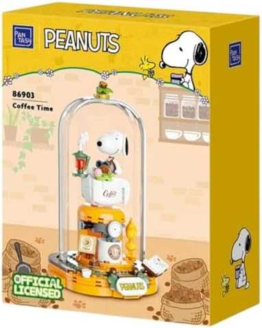 Dėlionė Pantasy Snoopy Coffee Time Construction Set