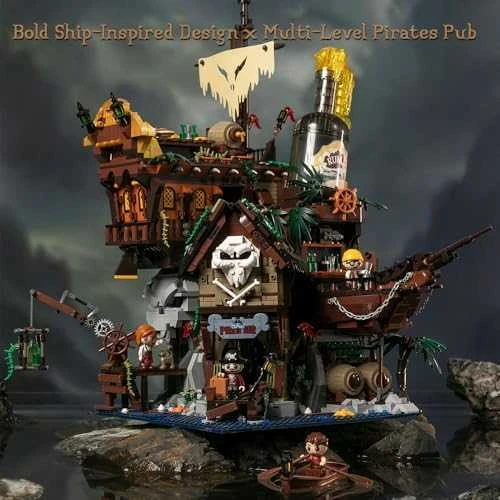 „Pantasy“ piratų romo baro konstruktoriai „Pirates Pub“, 2814 detalių