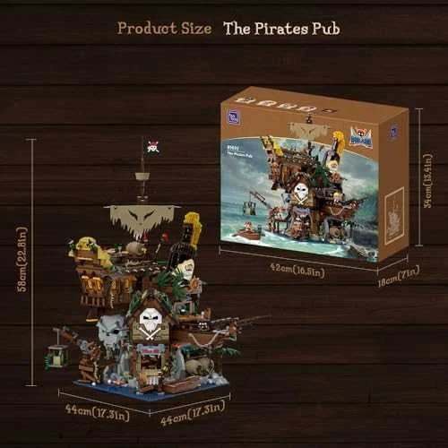 „Pantasy“ piratų romo baro konstruktoriai „Pirates Pub“, 2814 detalių