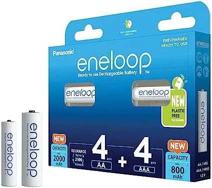 Panasonic Eneloop Combipack 1x4 Mignon AA + 1x4 Micro AAA