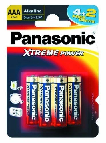 Panasonic AAA elementai, 6 vnt. pakuotė