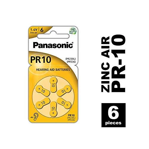 Panasonic elementai klausos aparatams Zinc-Air PR10H-LB