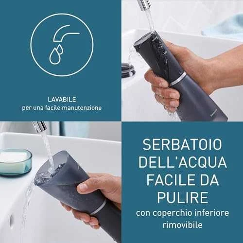 Panasonic Įkraunamas Series 800 burnos irigatorius su ultragarso technologija (EW-DJ86-K503)