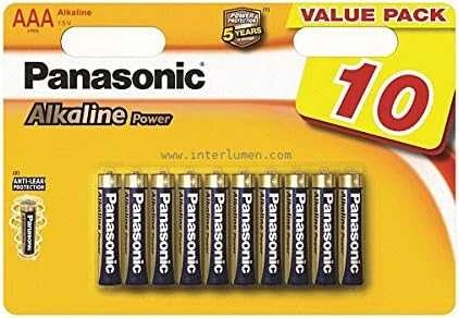 Panasonic AAA baterijos, 10 vnt.