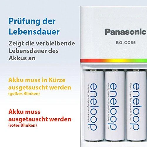 Kroviklis Panasonic ENELOOP K-KJ55MCC40E, 1.5 val; +(4xAA)