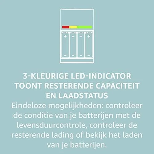 Panasonic Eneloop Baterijų Pakrovėjas BQ-CC55 + 4 AA/R6 Eneloop Pro 