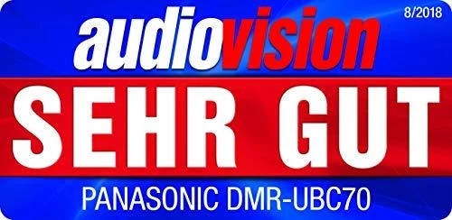 Vaizdo grotuvas „Panasonic DMR-UBC70“ 3D „Blu-ray“ įrašymo įrenginys su televizoriaus imtuvu ir HDD.