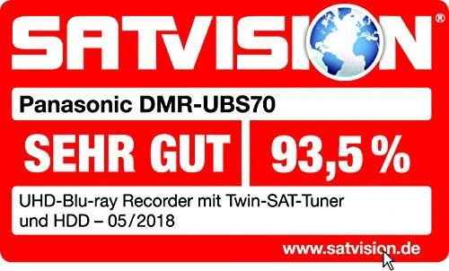 Vaizdo grotuvas Panasonic DMR-UBS70EGK juoda