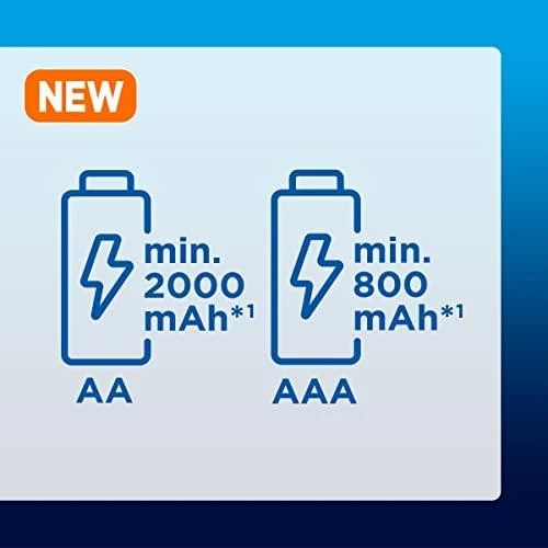 Panasonic eneloop įkraunama baterija AA 2000 8bp