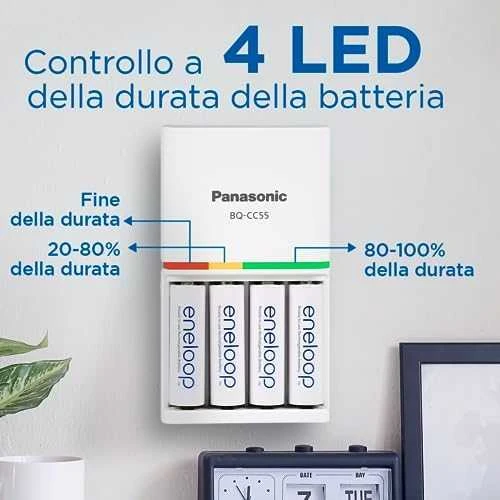 Kroviklis Panasonic ENELOOP K-KJ55MCD40E, 1.5 val; +(4xAA)