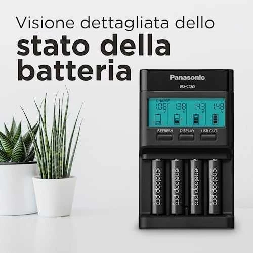 Kroviklis Panasonic ENELOOP Pro BQ-CC65E, 2 val