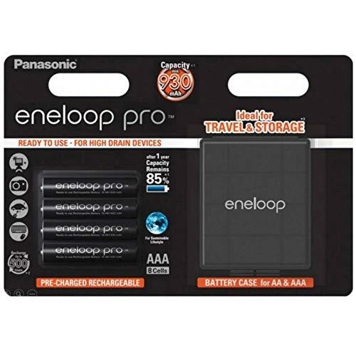Panasonic Eneloop Pro AAA akumuliatoriai su dėžute