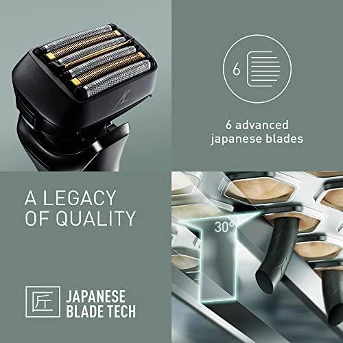 Barzdaskutė Panasonic | Skustuvas | ES-LS9A-K803 | Veikimo laikas (maks.) 50 min | Drėgnas ir sausas | Ličio jonai | Juodas