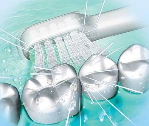 Panasonic | Sonic Elektrinis dantų šepetėlis | EW-DC12-W503 | Įkraunamas | Suaugusiems | Šepetėlių skaičius galvutės įeina 1 | Number of teeth brushing modes 3 | Sonic technology | Golden Baltas