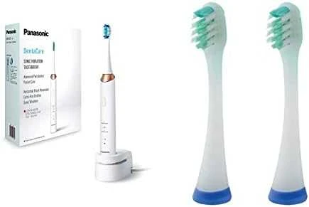 Panasonic | Sonic Elektrinis dantų šepetėlis | EW-DC12-W503 | Įkraunamas | Suaugusiems | Šepetėlių skaičius galvutės įeina 1 | Number of teeth brushing modes 3 | Sonic technology | Golden Baltas