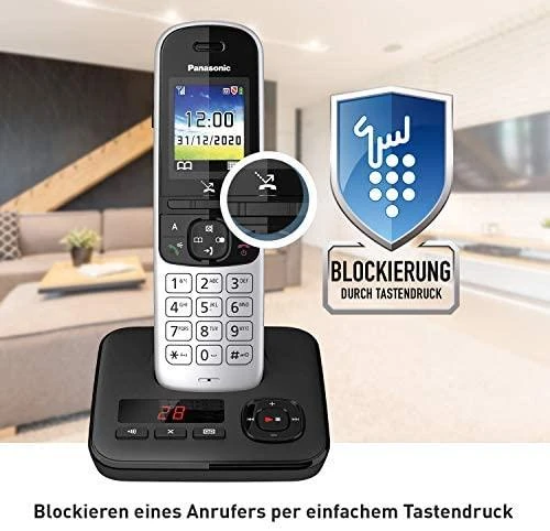 Panasonic belaidis telefonas su AB KX-TGH720GS - juodas