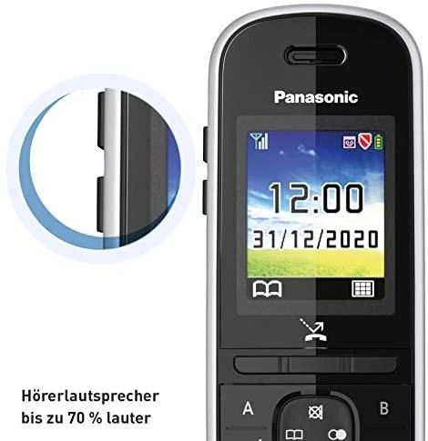 Panasonic belaidis telefonas su AB KX-TGH720GS - juodas