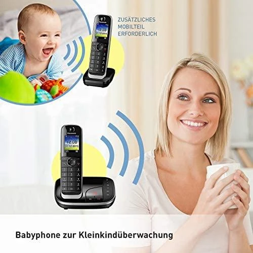 Panasonic belaidis telefonas su AB KX-TGJ320GB - juodas